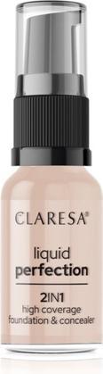 Produktbild Claresa Liquid Perfection 2In1 Concealer & Foundation With Matte Finish Liquid 103 Cool Medium 18G