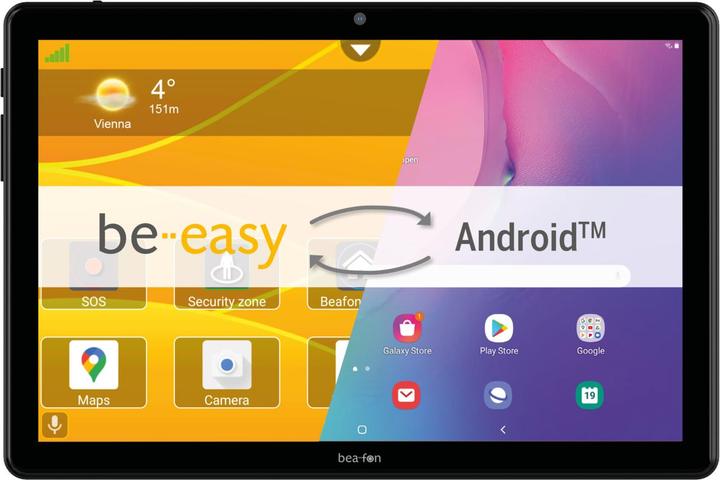 Produktbild Bea-Fon Tablet TW10 32 GB Silber (10.10", 32 GB, Schwarz)