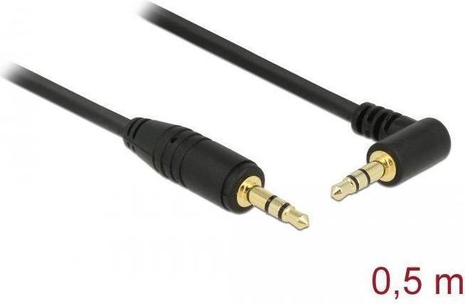 Delock Jack cable 3 pin male > male (0.50 m, 3.5mm jack (AUX))