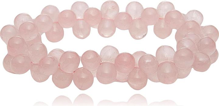 Actual product image Leyda Rose quartz bracelet (17 cm, Coloured stone)
