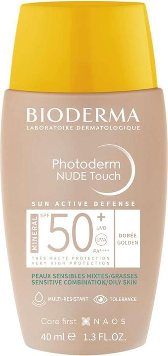 Produktbild Bioderma Photoderm Nude Touch Mineral (Sonnencreme Gesicht, SPF 50+, 40 ml)