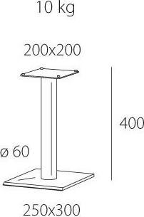Immagine prodotto Spectral BS40 (coppia), Supporto per altoparlanti, vetro nero (1 pz., Cavalletto)