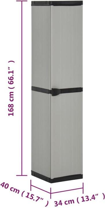 Actual product image VidaXL Beppo (34 x 40 x 168 cm)