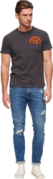 Actual product image Superdry T-Shirt Casual Bequem sitzend Vintage Athletic Chest Short Sleeve T-Shirt (L)