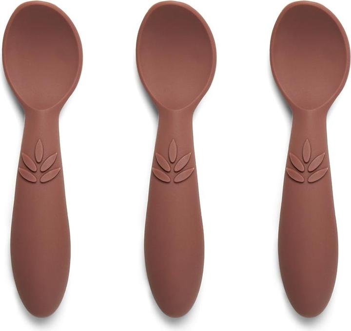 Nuuroo 3 Pack Silicone Spoons Ella Mahogany