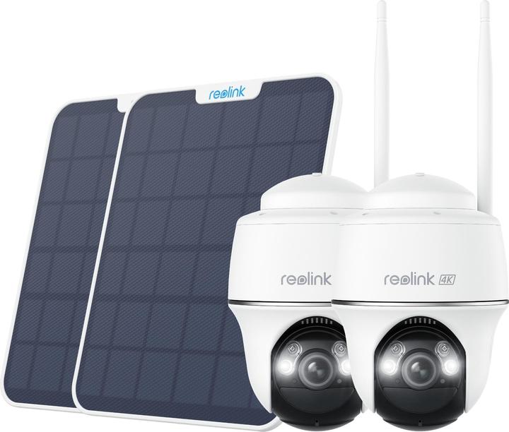 Produktbild Reolink 2x B440 Battery-WiFi + 2x Solarpanel (3840 x 2160 Pixels)