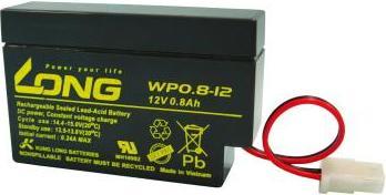 Immagine prodotto Long WP0.8-12 WP0.8-12 Batteria al piombo 12 V 0,8 Ah (AGM) (L x A x P) 96 x 62 (12 V, 800 mAh)