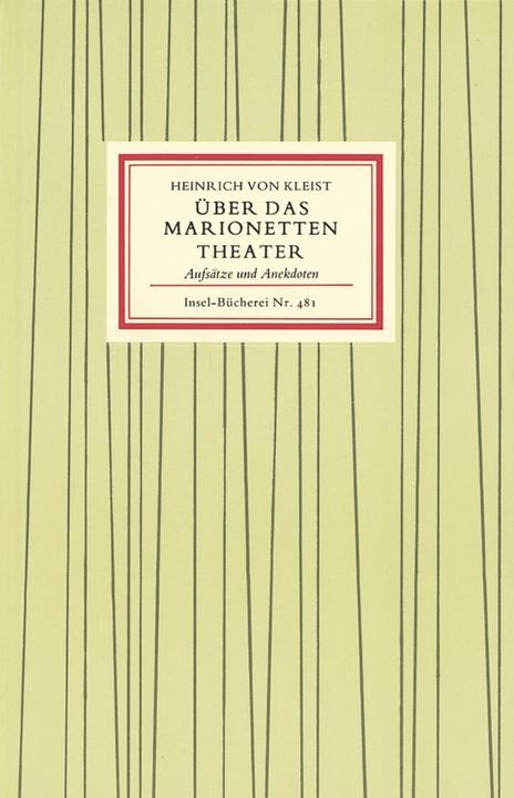 Produktbild Über das Marionettentheater (Deutsch, Heinrich von Kleist, 1980)