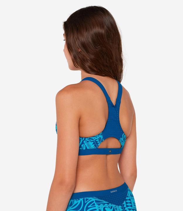 Image du produit Nabaiji Haut de maillot de bain natation Fille - 500 Kamyleon fatu bleu turquoise