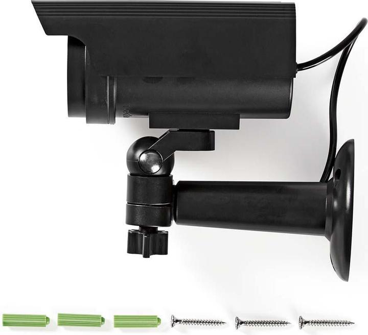 Actual product image Nedis Dummy Surveillance Camera | Sphere | IP44 | Battery Powered / Solar Powered | Outdoor |