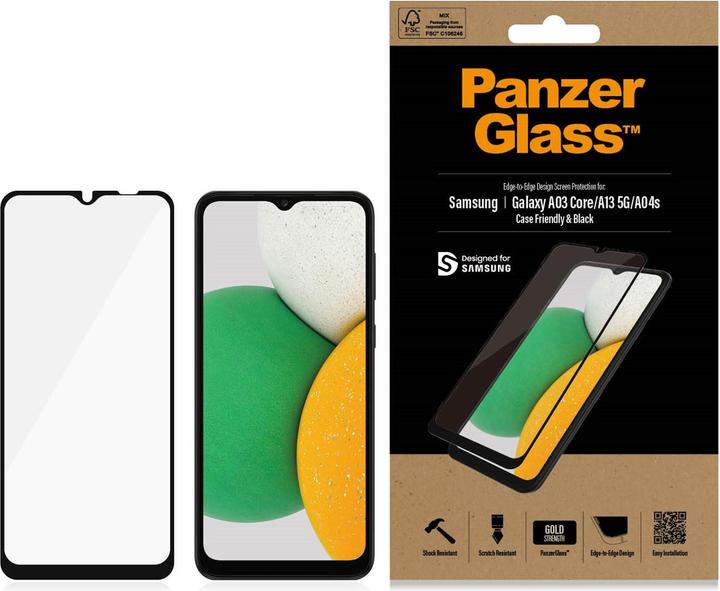 Image du produit PanzerGlass Case Friendly (1 pièce(s), Samsung Galaxy A03 Core, Samsung Galaxy A13 5G, Samsung Galaxy A04S)