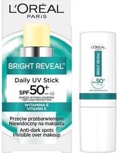 Produktbild L'Oréal Paris L'Oreal Bright Reveal Daily Uv Stick Sunscreen With Spf 50+ 9ml (Sonnencreme, SPF 50+, 9 ml)