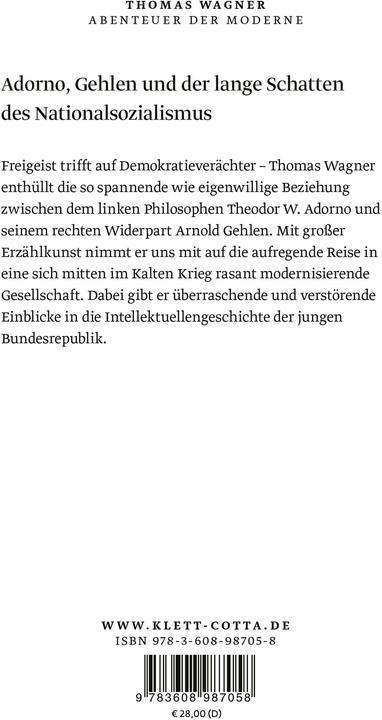 Actual product image Abenteuer der Moderne (German, Thomas Wagner, 2025)