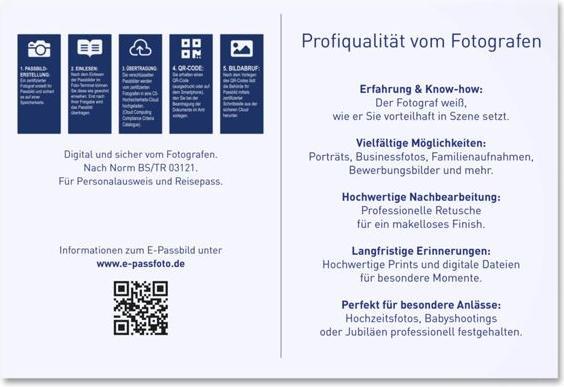Produktbild Daiber 1x50 Passbildmappen E-Passfoto-PORTRAIT 14028 (100 x)