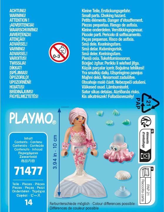 Produktbild Playmobil Meerjungfrau mit Spritzkrake (71477, Playmobil Special Plus)
