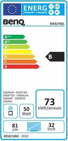 Energy Label BenQ Ew3270zl (2560 x 1440 pixels, 32")