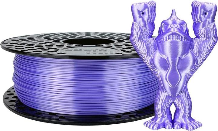 Actual product image AzureFilm Filament PLA SILK, 1.75mm, 1kg, purple (PLA, 1.75 mm, 1000 g, Violet)