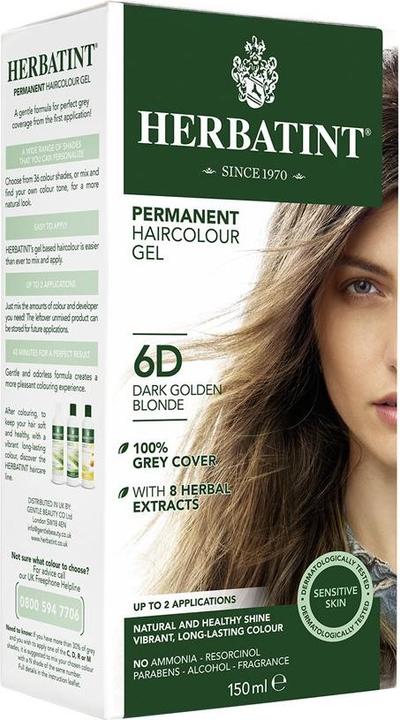 Herbatint Haarfärbegel 6D Dunkles Goldblond (6D Dunkles Goldblond)