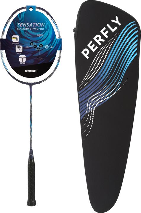 Perfly Raquettes de Badminton - BR Sensation 990 Pro bleu marine
