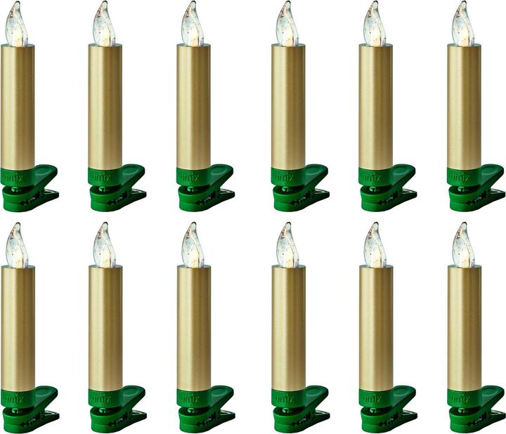 Krinner LED Christbaumkerze Superlight Starter-Set (12 x)