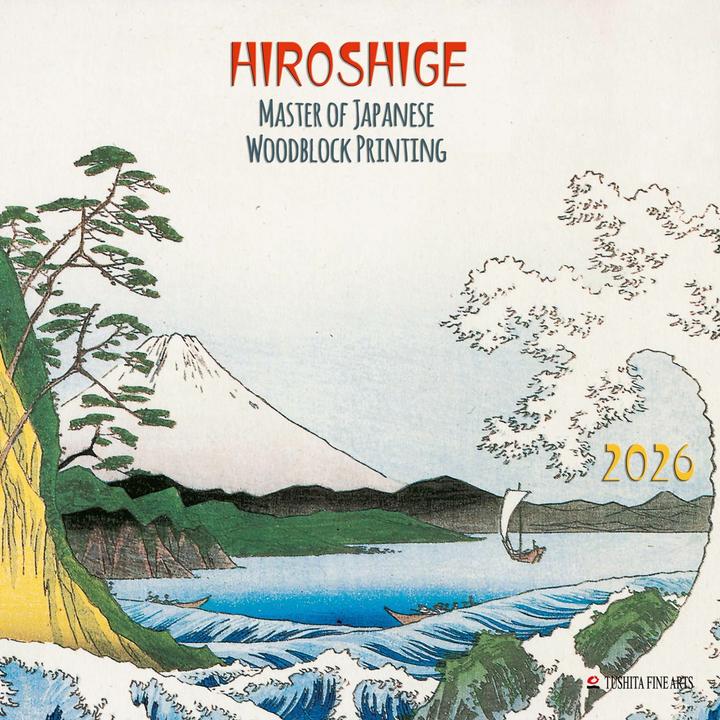 Produktbild Hiroshige - Japanese Woodblock Printing 2026 (30 x 30 cm, Harter Einband, Englisch)