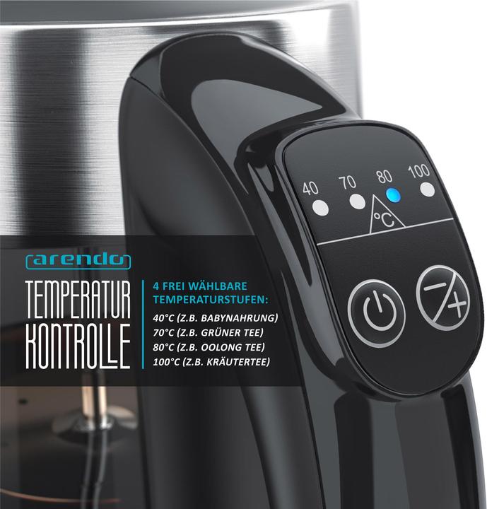 Immagine prodotto Arendo Bollitore con colino per il tè (1.70 l)