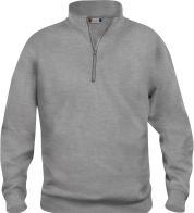 Produktbild Sweatshirt Half Zip Clique Basic 021033, Polyester, Baumwolle, grau meliert, XS (XS)