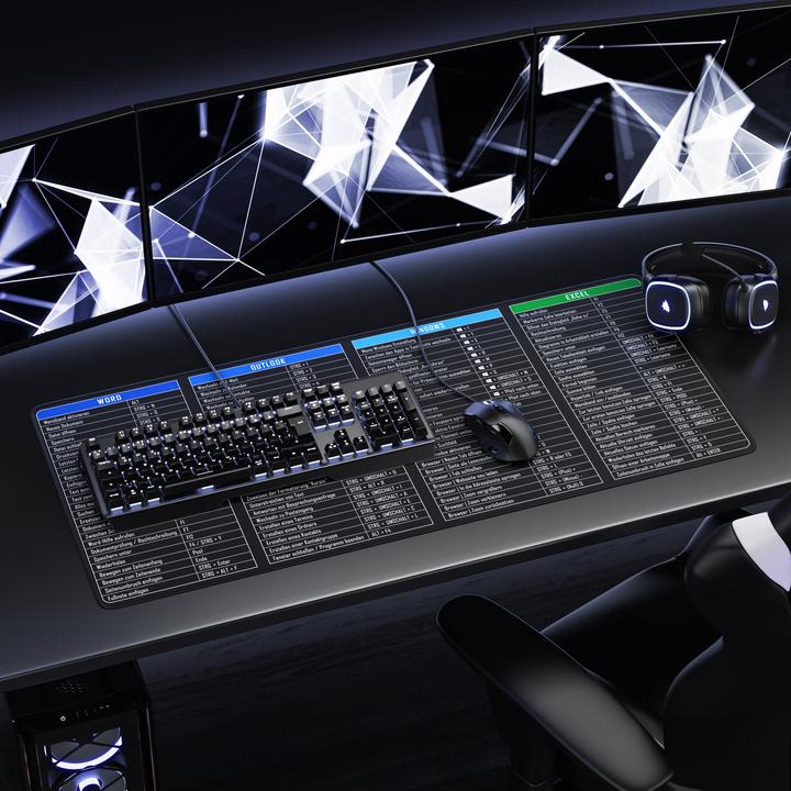 Actual product image Titanwolf Gaming Mauspad, 900 x 400mm XXL Speed Gaming Mausmatte, Mousepad Extragrosse Fläche, MS Function (XXL)