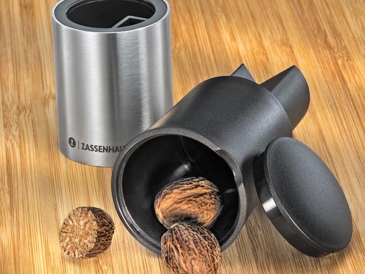 Immagine prodotto Zassenhaus DUO Gewürzmühle Nussbaum 12 cm (Noce moscata, Pepe, Erbe aromatiche, Sale)