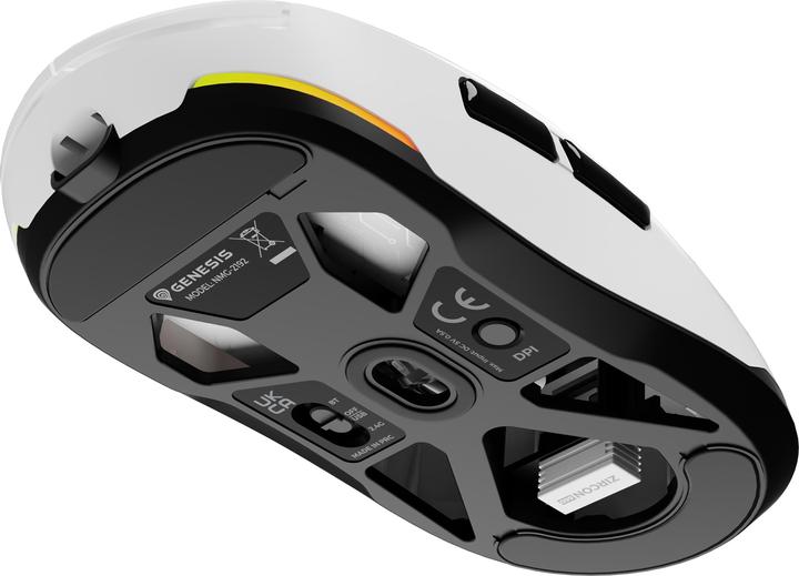 Produktbild Genesis Gaming Maus ZIRCON 660 kabellos weiss (Kabellos)
