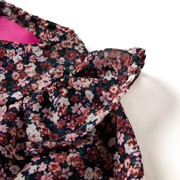 Immagine prodotto VidaXL Camicetta a maniche lunghe per bambini rosa scuro 104,Materiale: 100 (104)