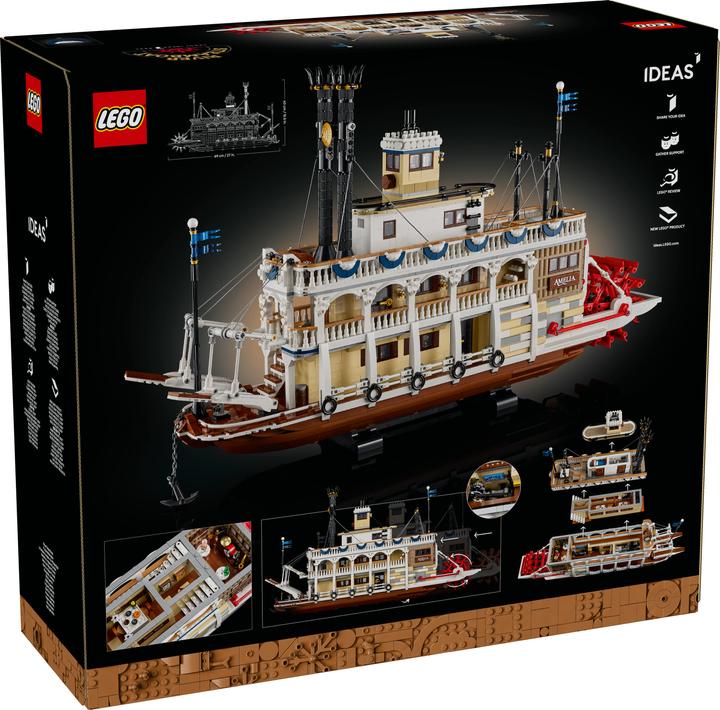Produktbild LEGO Flussraddampfer (21356, LEGO Ideas, LEGO Seltene Sets)