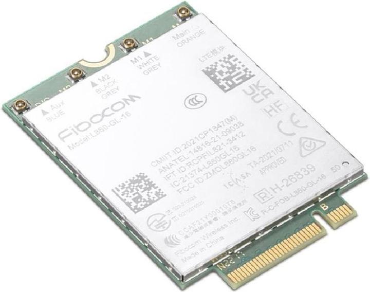 Lenovo ThinkPad Fibocom L860-GL-16 4G LTE CAT16 M.2 WWAN Module for T16/P16s Gen 2 Intel and AMD (PCIe)