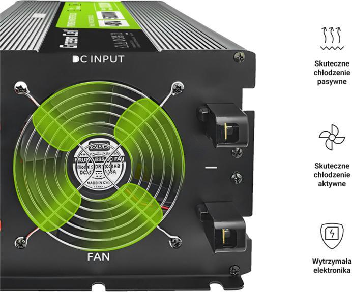 Actual product image GreenCell Przetwornica LCD /10000W Czysty sinus z wywietlaczem