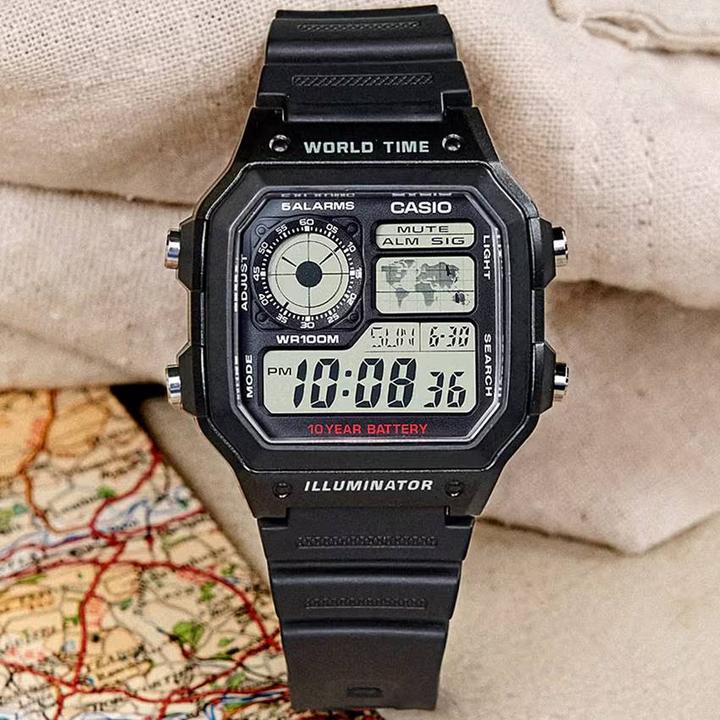 Image du produit Casio Ae-1200wh-1avef (Montre numérique, 45 mm)