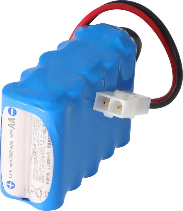 Panasonic Akkupack bestehend aus 10x Eneloop AA Mignon und Tamiya Buchse (10 Stk., 2000 mAh, Akku)