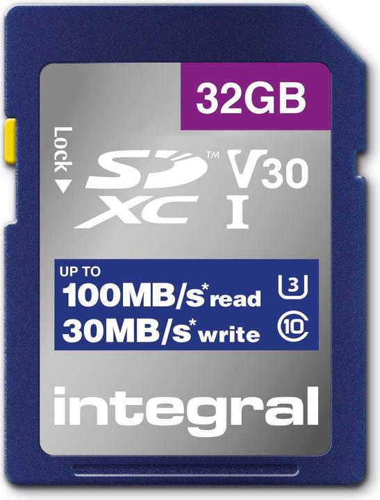 Produktbild SDHC Karte 32GB U3 V30 (32 GB, SD, U3, UHS-I)