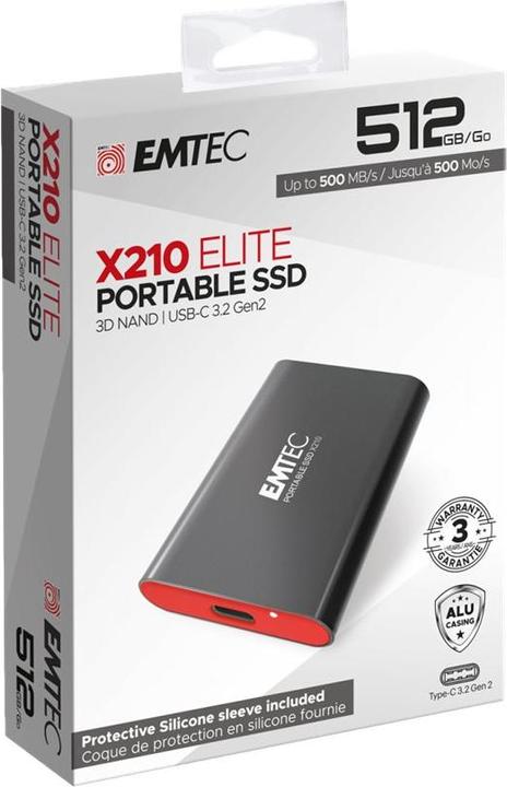 Actual product image Emtec X210G Gaming SSD (500 GB)