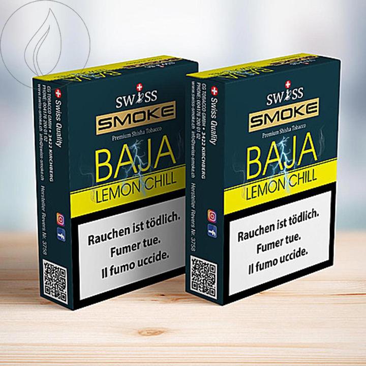 Image du produit Swiss Smoke Tabac à shisha Baja Lemon Chill 50g (Citron)