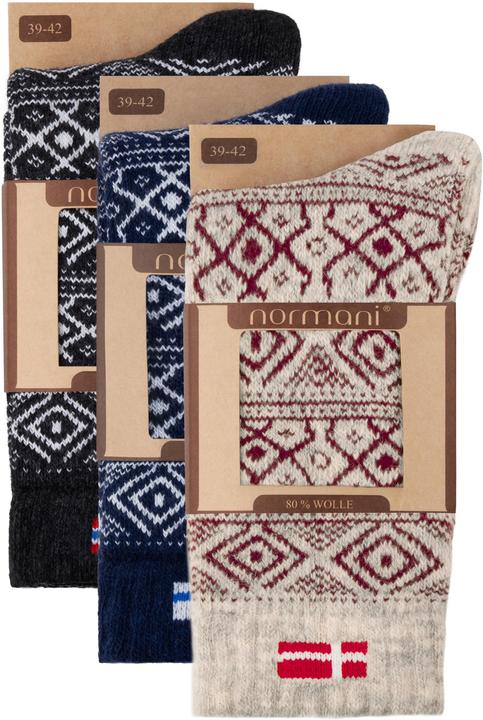 Actual product image Normani 3 pairs of Canadien Socks - 9631 (pack of 3, 39 - 42)