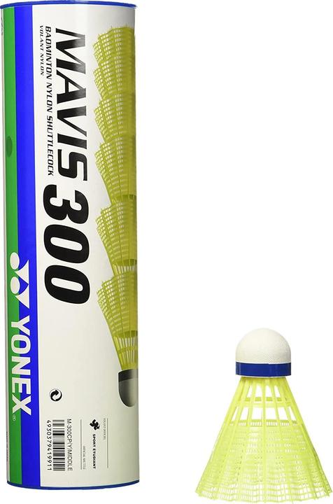 Actual product image Yonex Shuttlecock Mavis 300 6-pack nylon