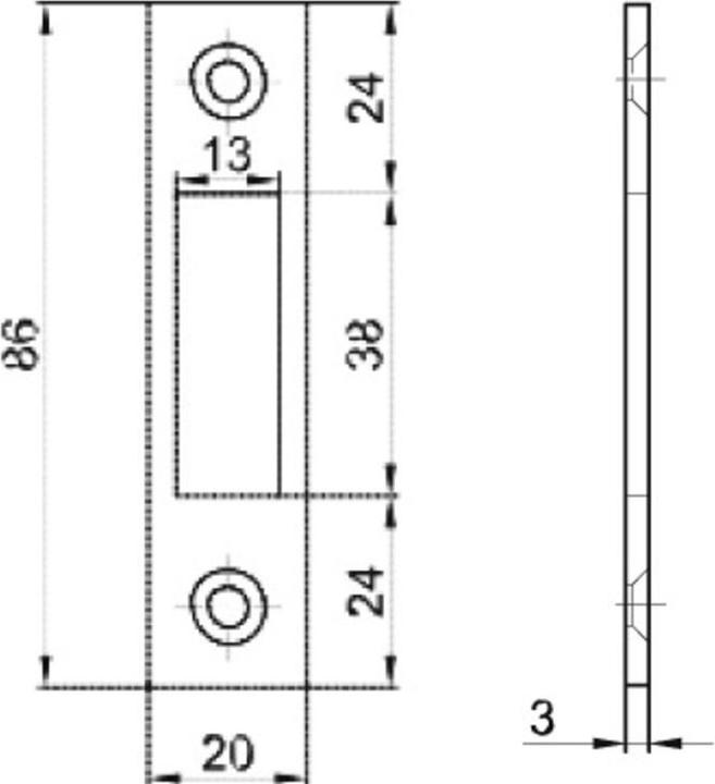 MSL Flachschliessbleche B-1501 (Schliessblech)
