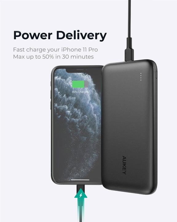 Actual product image Aukey Quick Charger (10000 mAh, 18 W, 18 Wh)