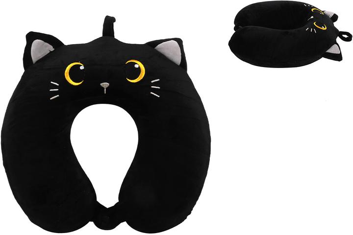 Actual product image i-Total Black Cat (Head & neck pillow)