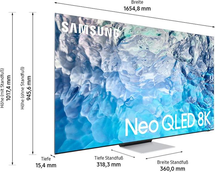 Image du produit Samsung QE75QN900B (75", QN900B, NeoQLED, 8K, 2022)