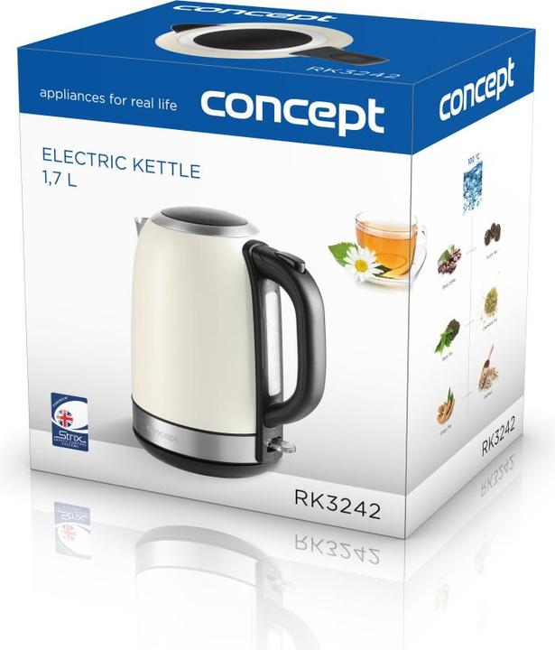 Actual product image Concept RK3242 electric kettle Cream (1.70 l)