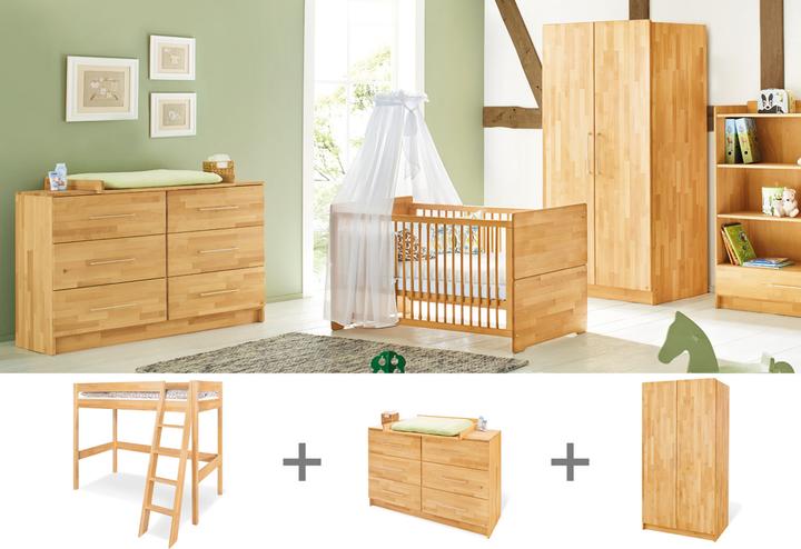 Produktbild Pinolino Jugendzimmer „Natura” extrabreit mit Hochbett, 3-tlg.