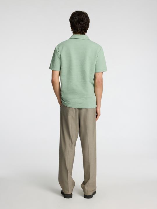 Image du produit Selected Homme Seersucker Polo shirt (S)
