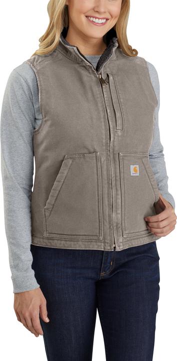 Produktbild Carhartt Sherpa Lined Mock Neck Vest Taupe Grey Gr.L (L)