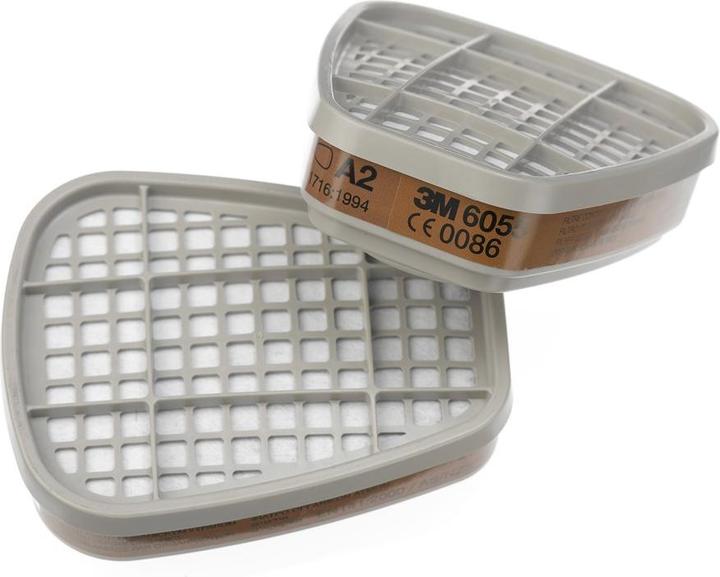 Produktbild 3M -Gasfilter 6055 A2R gegen organische Gase+Dämpfe (Pack mit 2 St) (Atemschutzmaske Ersatzfilter)